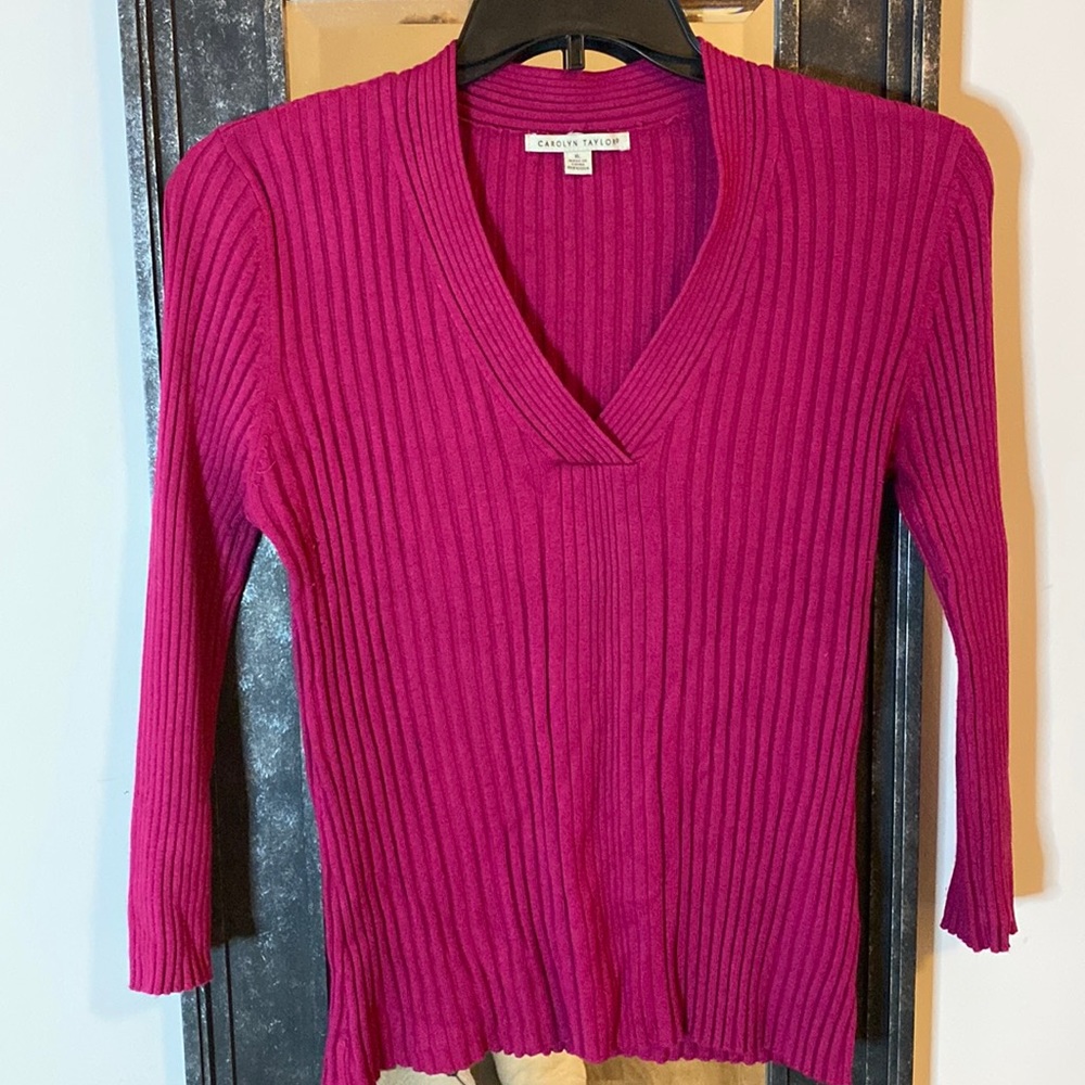 Carolyn Taylor Soft Cable Knit Sweater